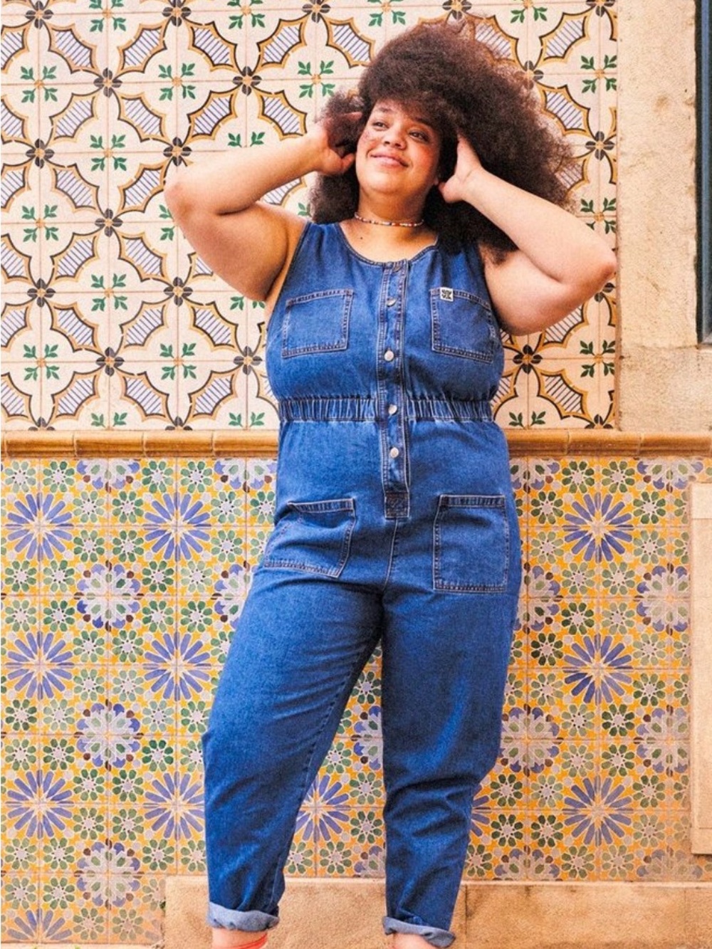 Lucy & Yak Juni US 12 Denim Boilersuit Jumpsuit NEW UK 16